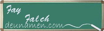 Fay Falch Visitenkarte